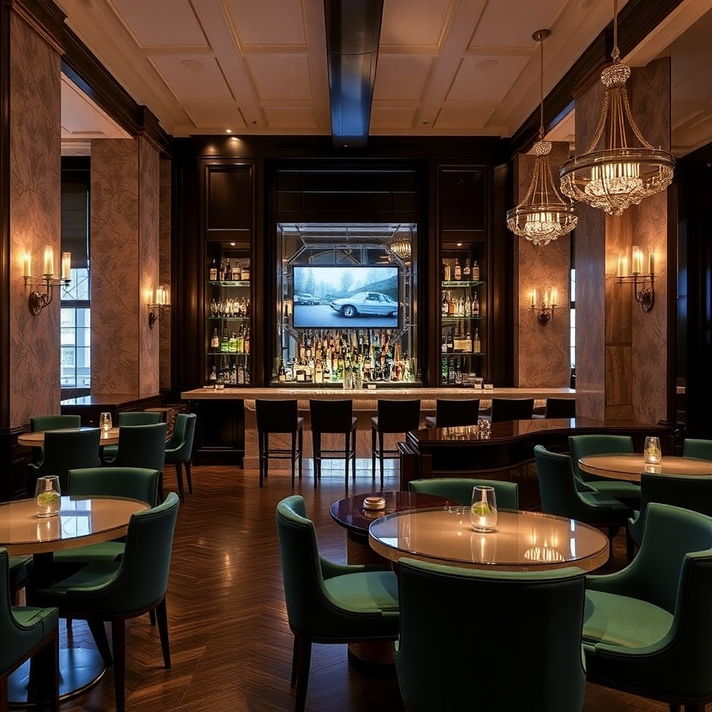 Hotel gallery image, elegant hotel bar interior.