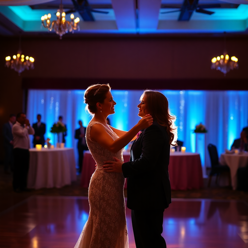 first dance couple romantic lighting reception
