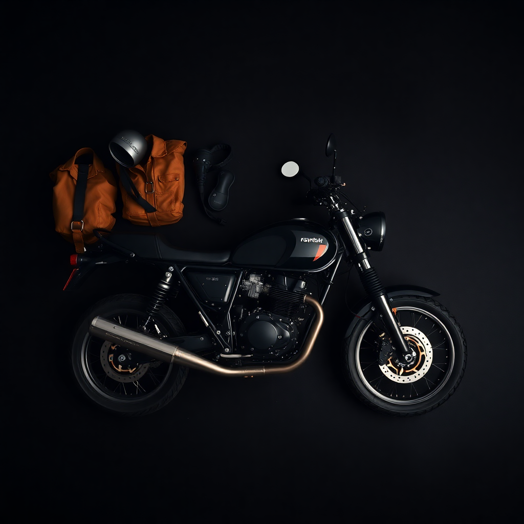 cinematic motorcycle gear layout