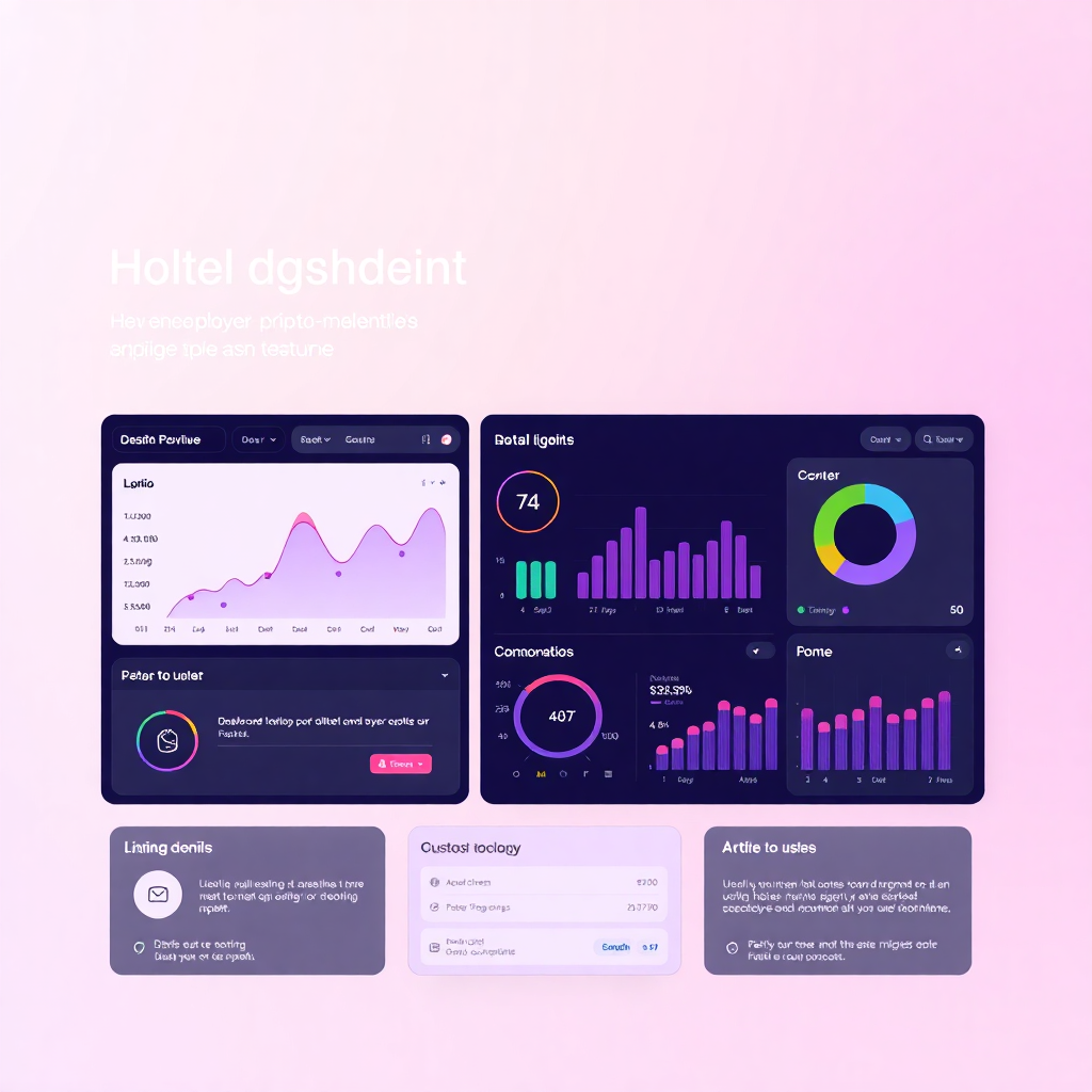 Futuristic dashboard style landing page