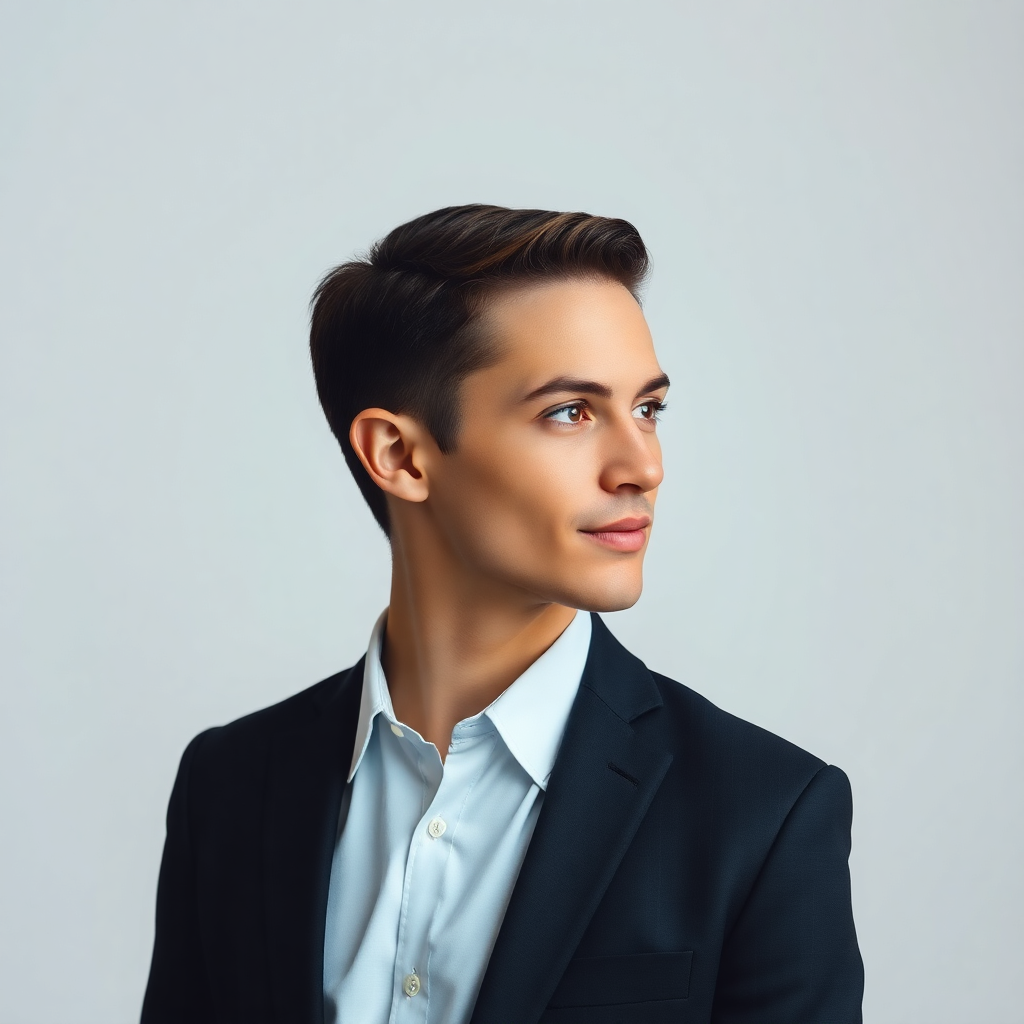 professional headshot profile portrait minimal background