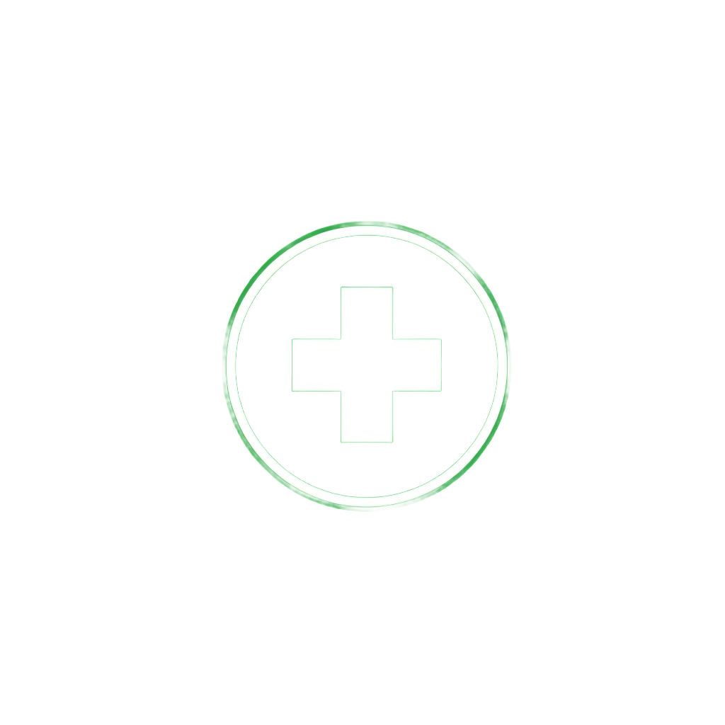 green pharmacy logo with cross symbol, clean modern design