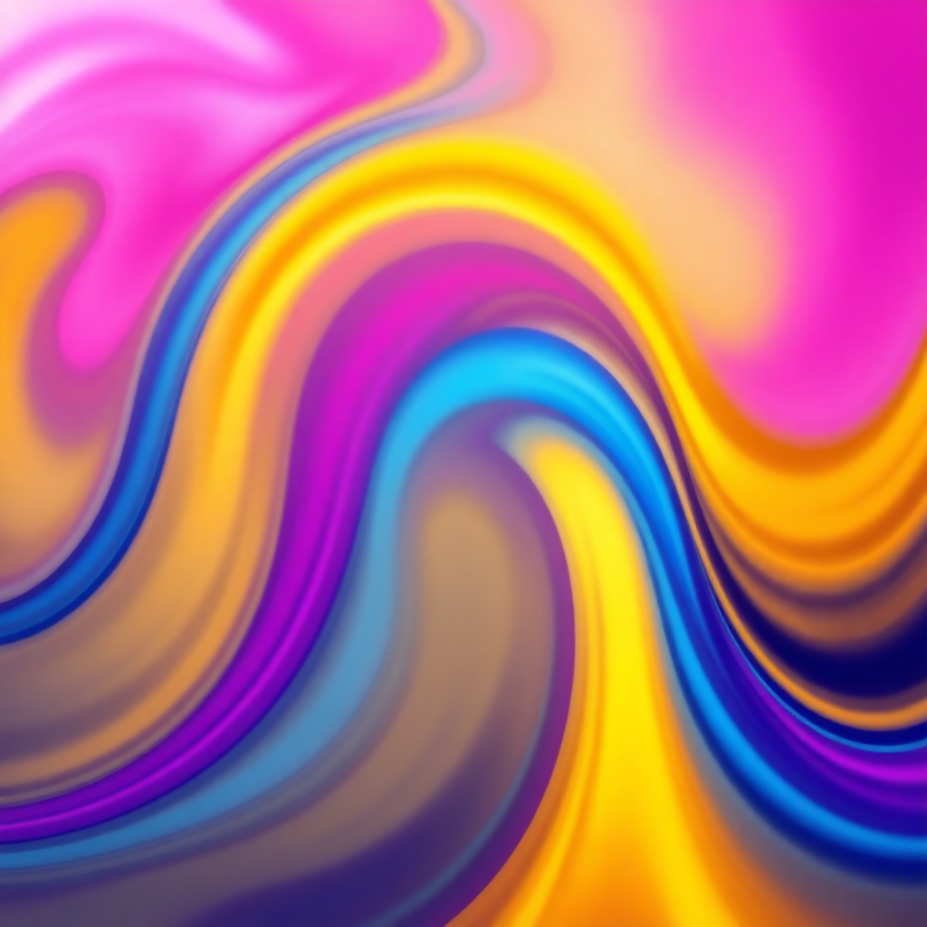 abstract colorful artistic background with vibrant swirling colors like pink, yellow, blue, elegant and modern, high quality