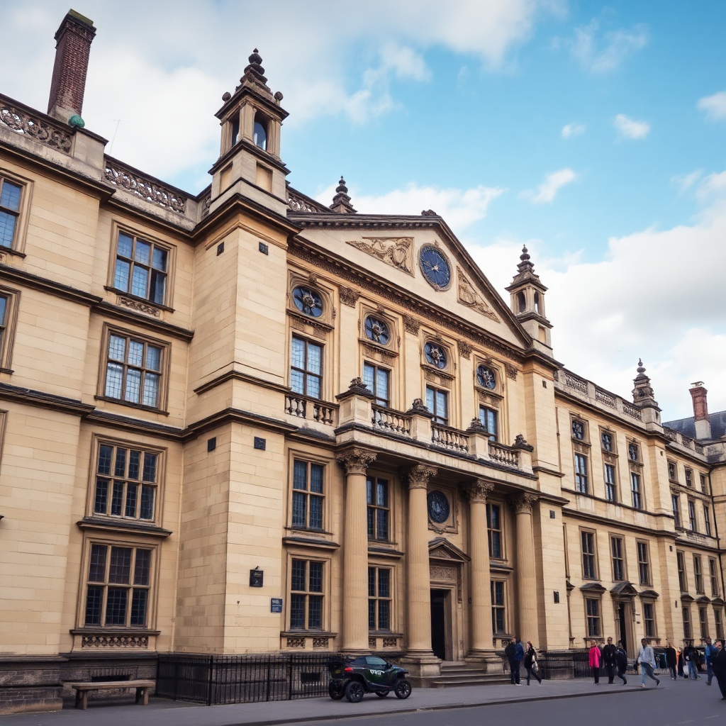 Historic university architecture oxford stone building daytime
