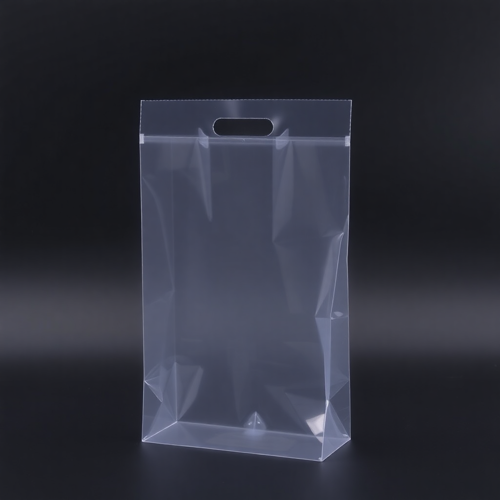 clear PP polypropylene bags, transparent packaging bags for retail, crystal clear plastic bags