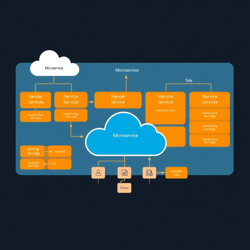 complex software architecture diagram