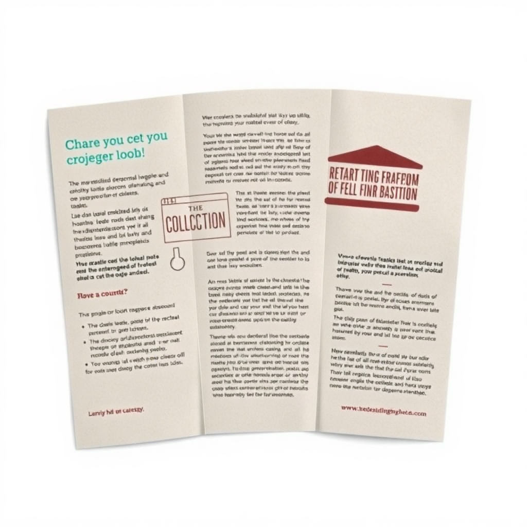 outdated college brochure, static paper design, traditional education marketing