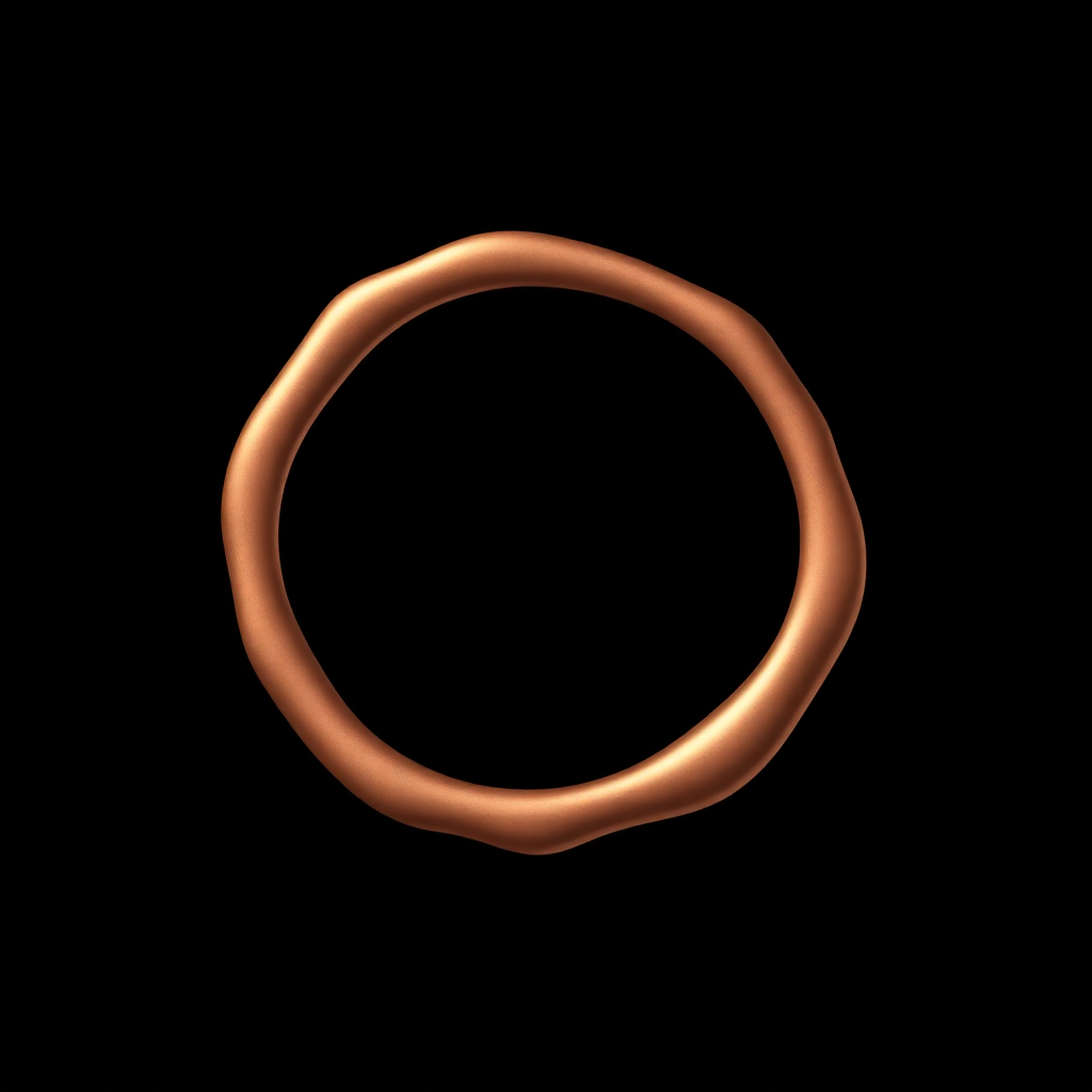 elegant wax seal icon in rose gold