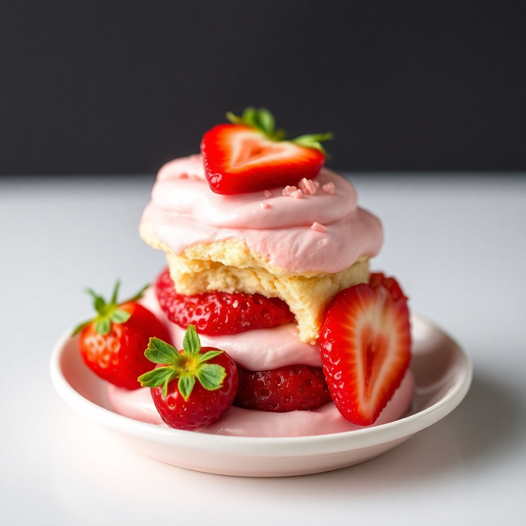 strawberry shortcake cookie pink