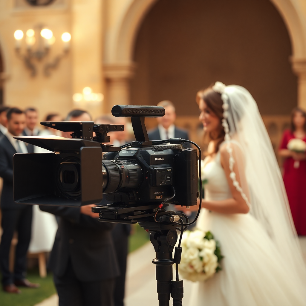 wedding videography, cinematic video production, professional camera equipment