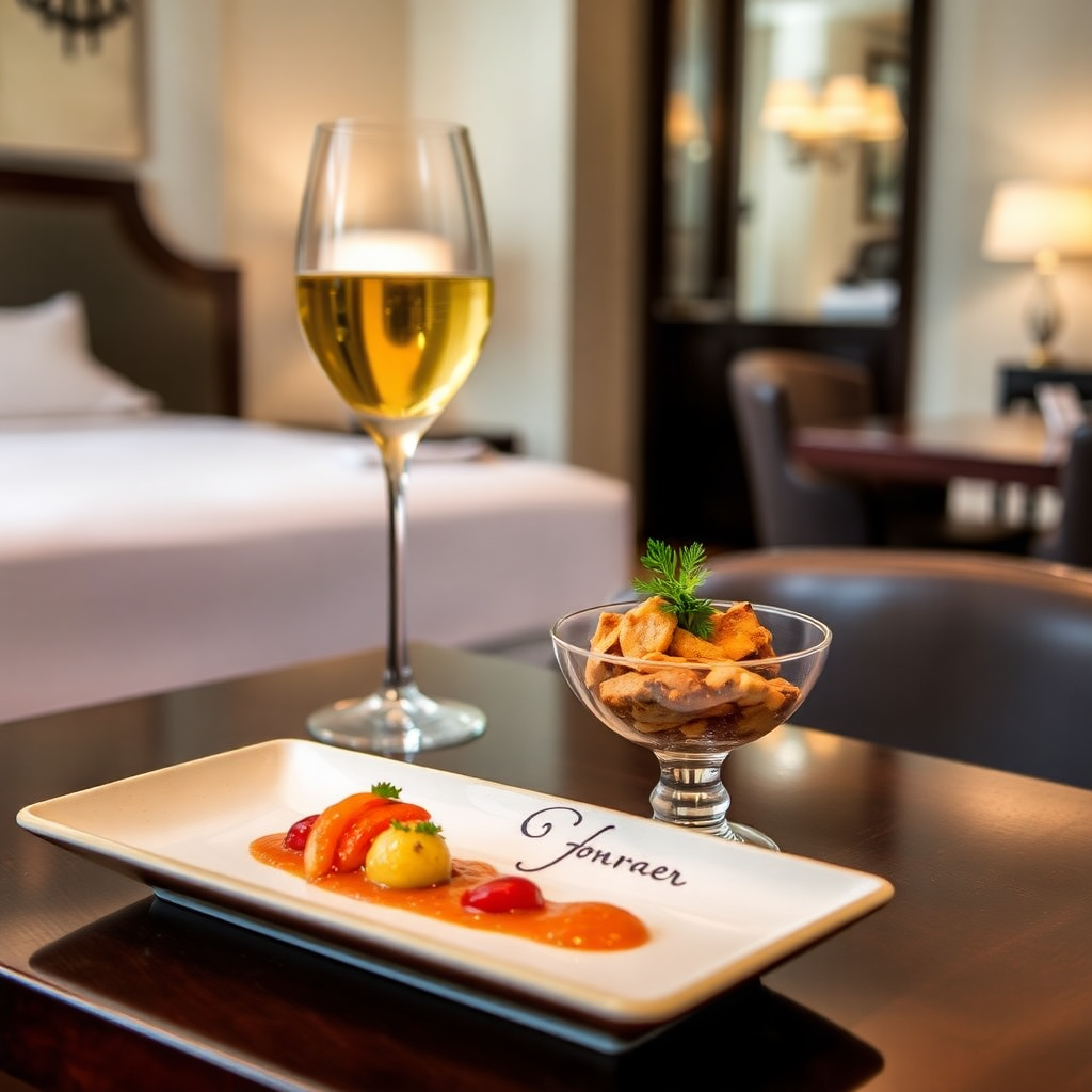 Hotel gallery image, gourmet dish from the hotel restaurant.