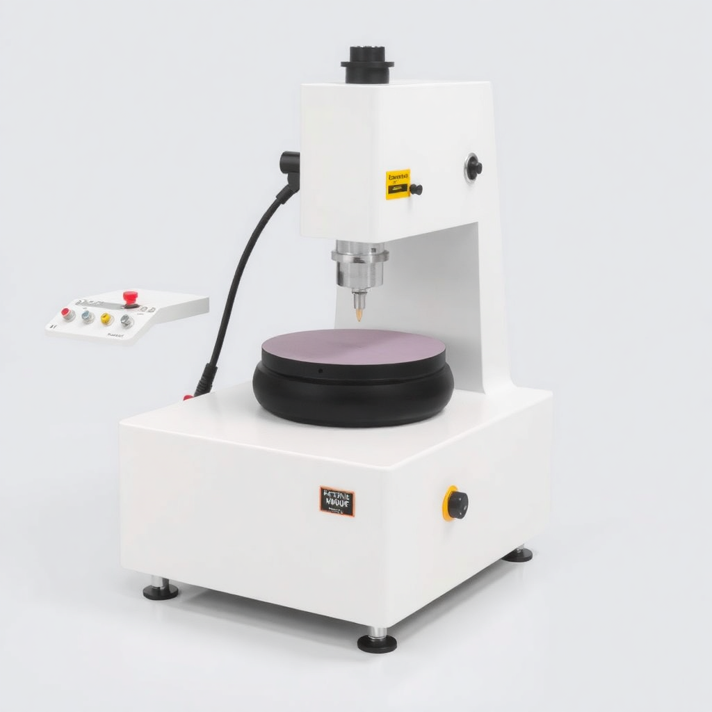 precision flat lapping machine surface finishing industrial equipment product photography