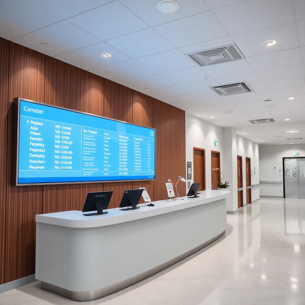 Hospital queue display