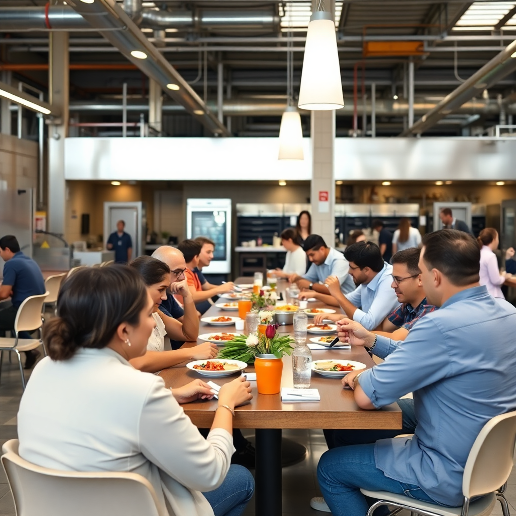 Industrial facility cafeteria