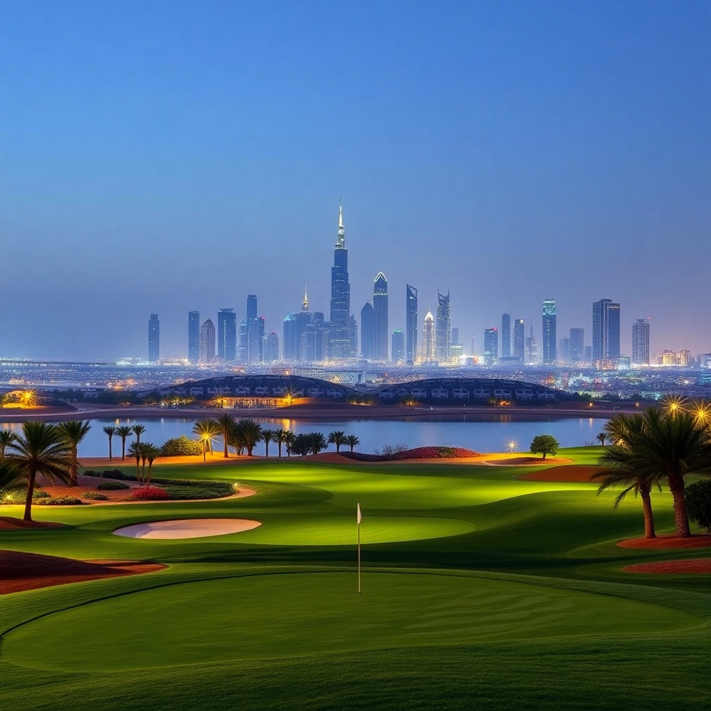 Dubai luxury golf course