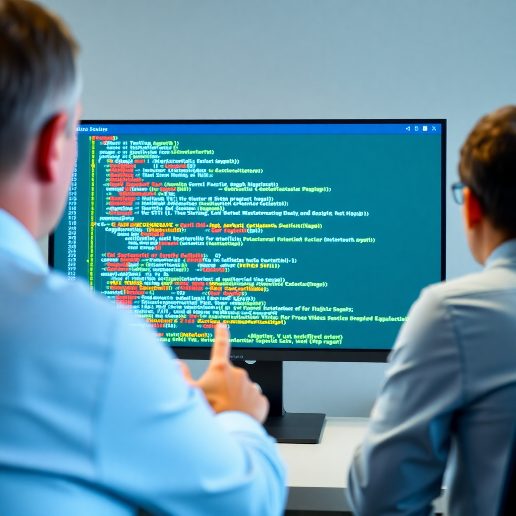 professional video lesson frame, data analyst explaining SQL queries on a screen, high quality