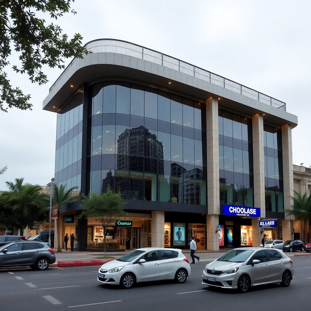 commercial office space, retail shops, business property, modern commercial building India