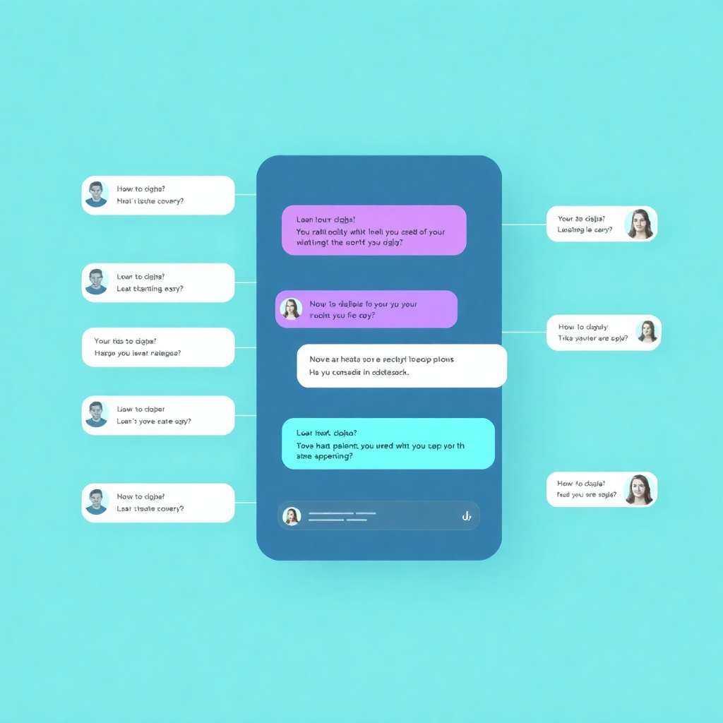 chatbot interface with natural language processing visualization and conversation flow