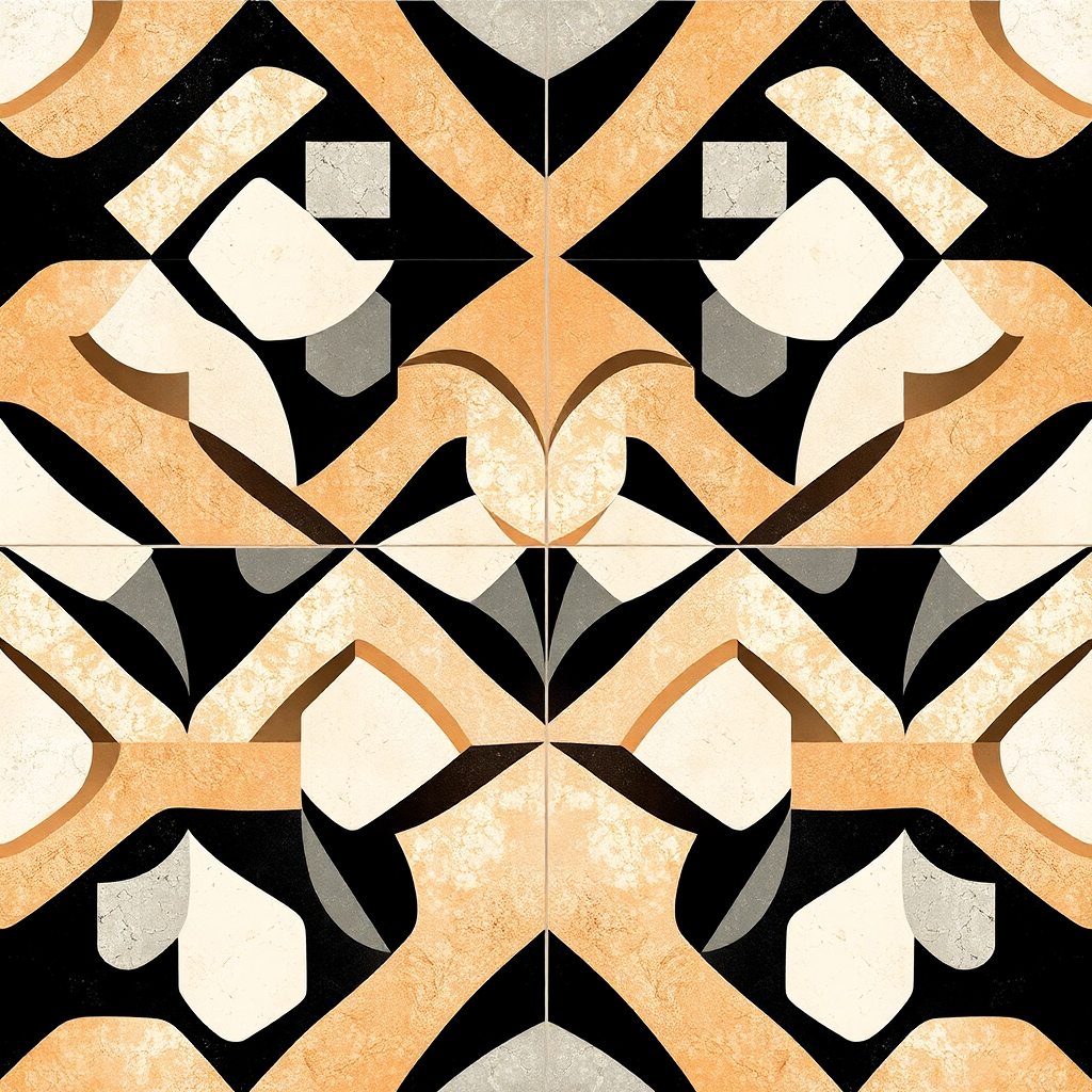 contemporary geometric tiles, modern pattern design, unconventional ceramic surface