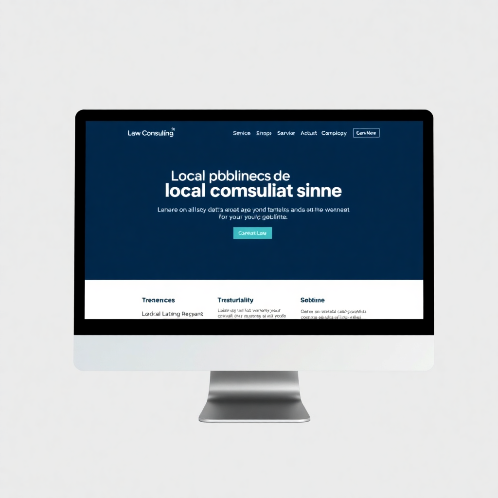 Mockup de website para empresa de consultoria.