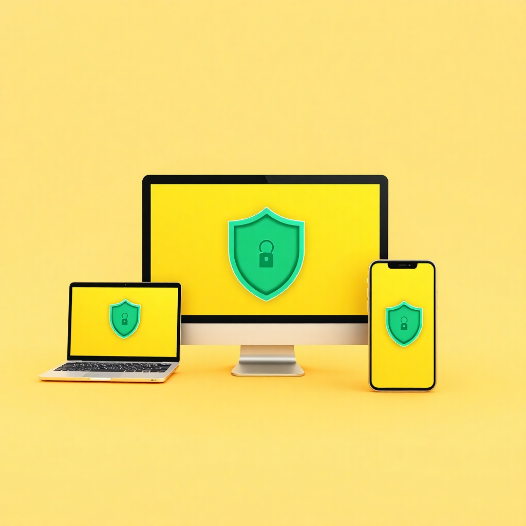 modern VPN application interface mockup