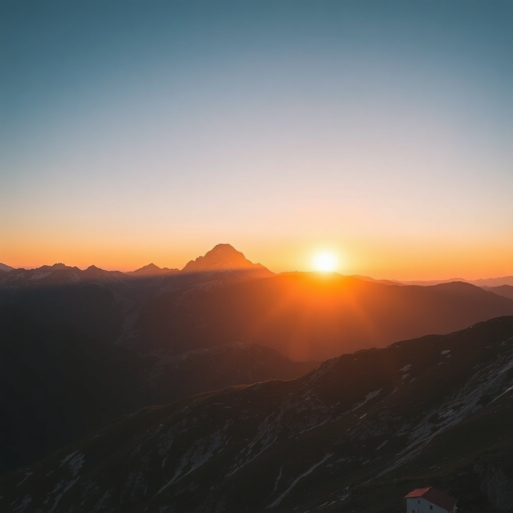 dramatic Pyrenees mountain landscape Andorra pristine alpine vista golden hour light luxury private moment cinematic landscape photography editorial style