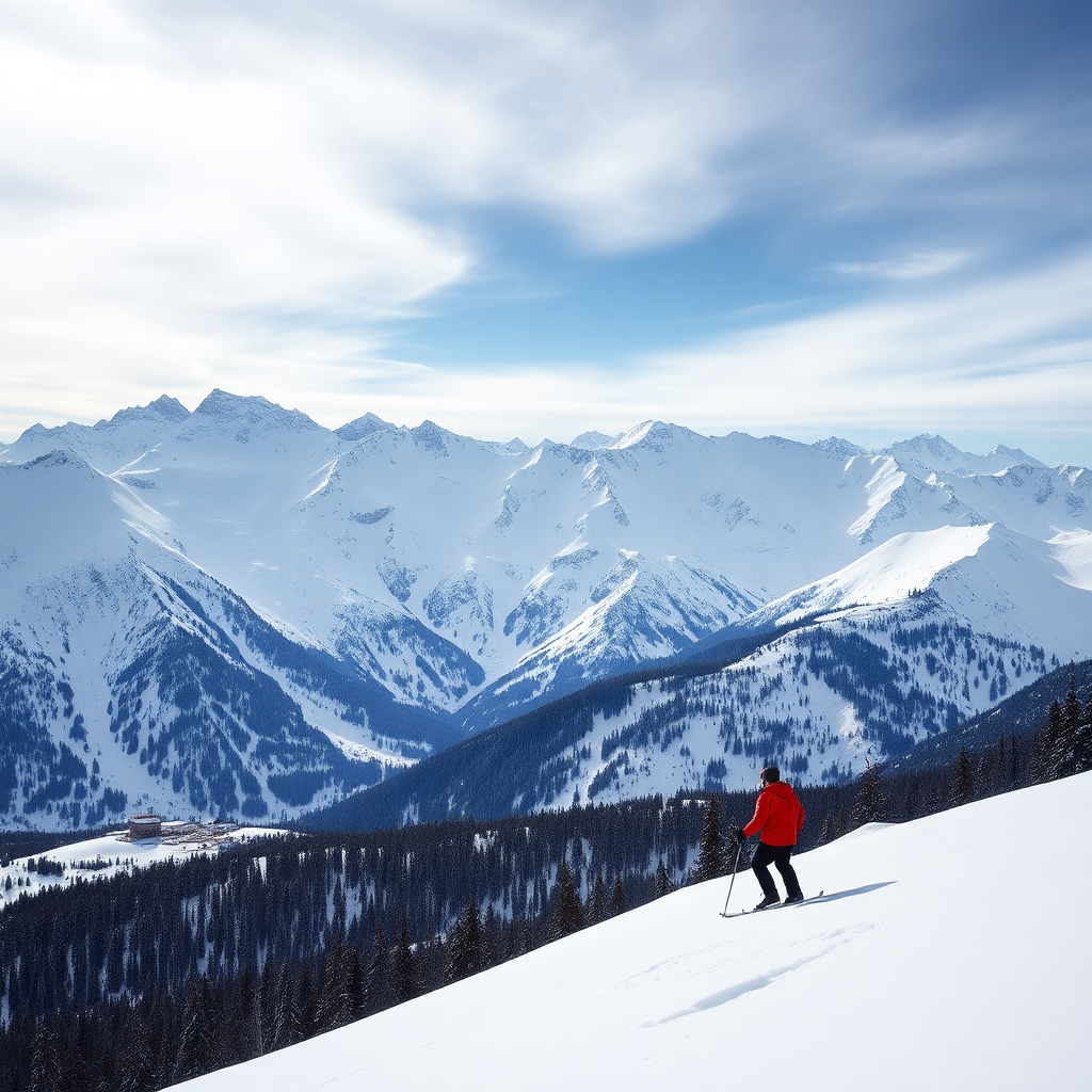 luxury ski experience Grandvalira Andorra pristine powder snow alpine peaks dramatic mountain landscape private winter day cinematic photography editorial style