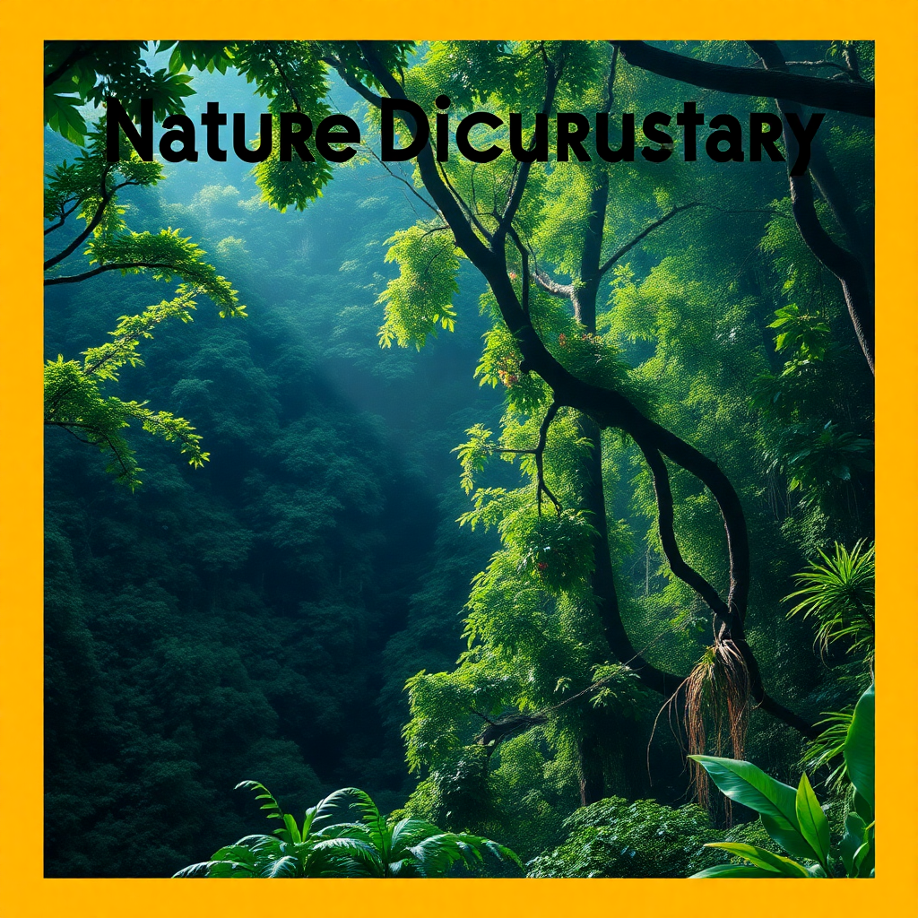 nature documentary lush rainforest movie poster