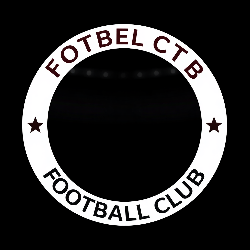 football club logo red and white colors, rival team emblem