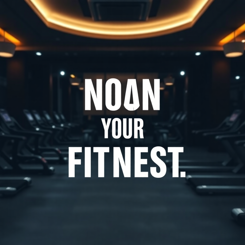 fitness motivation background luxury gym atmosphere dark elegant