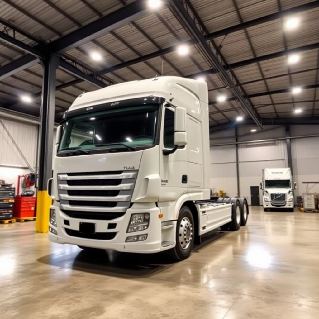 modern truck maintenance facility