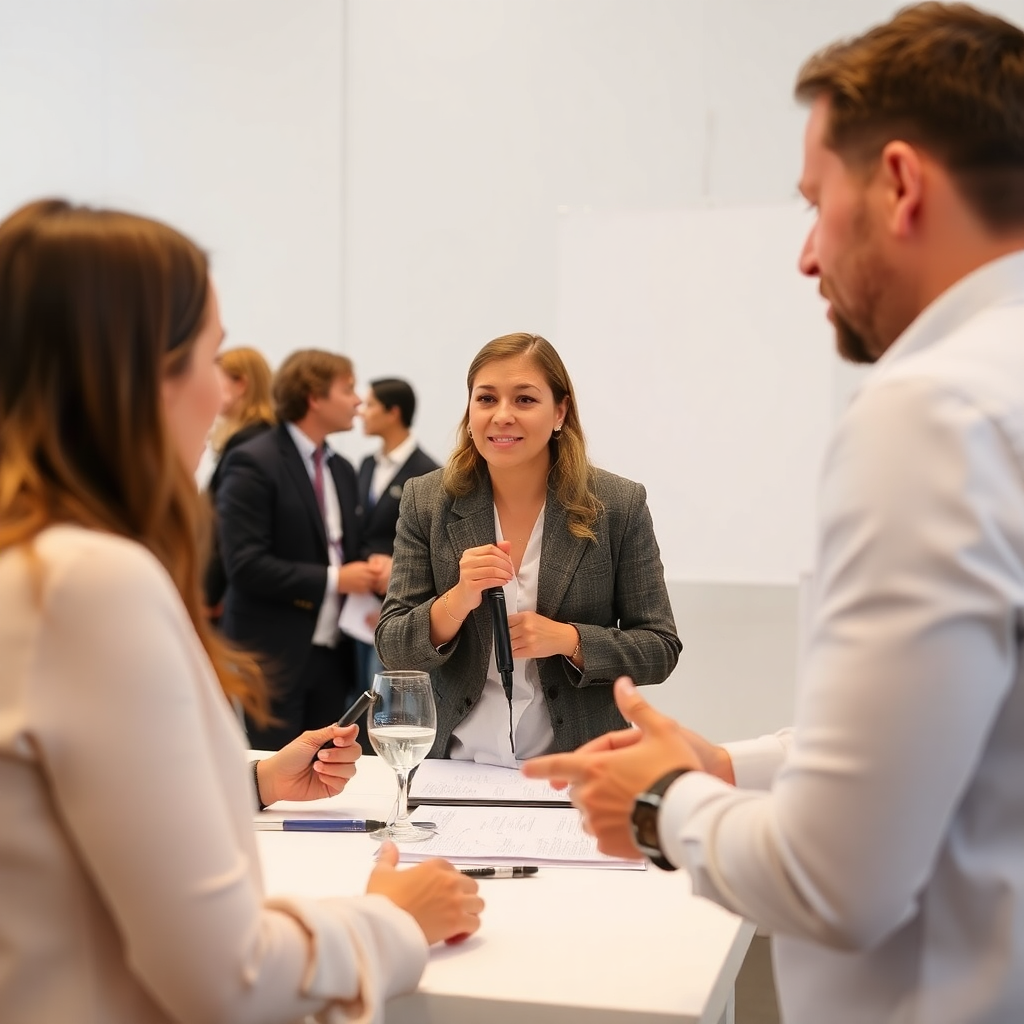event planner creative director reviewing event design concept