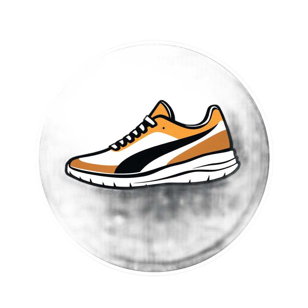 athletic footwear brand logo without background