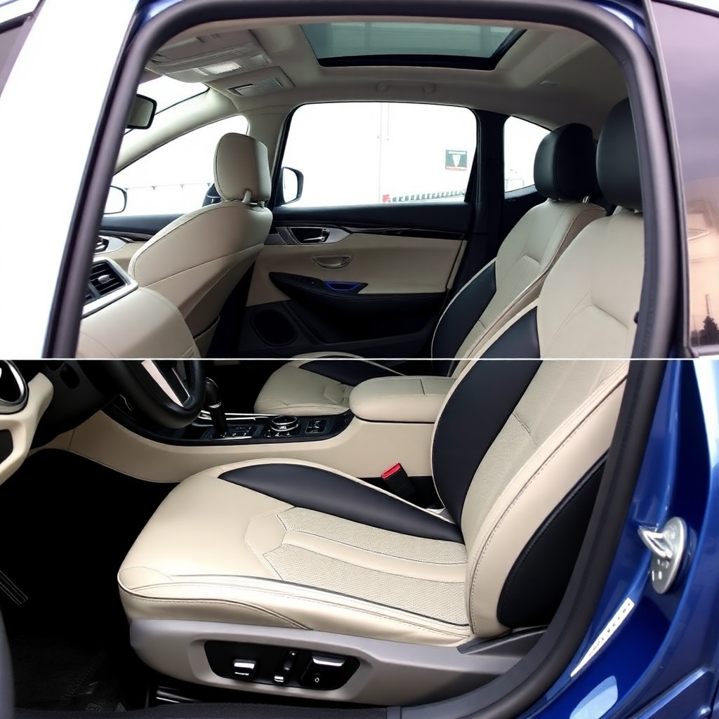 interior detailing before and after luxury car