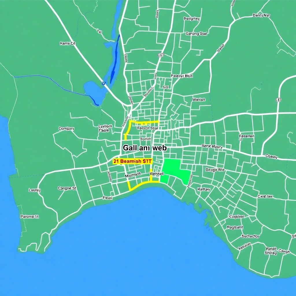 Map of Campsie NSW highlighting Beamish St