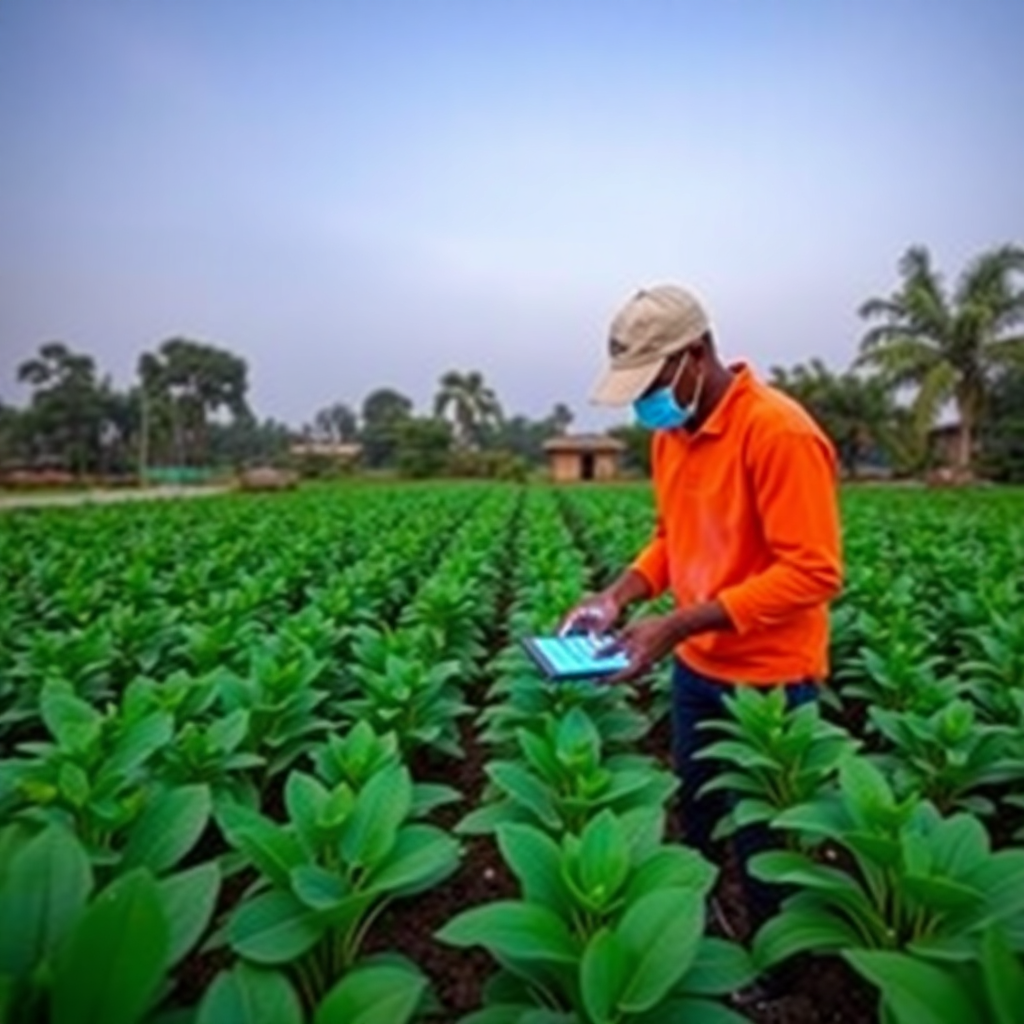 Nigerian agricultural technology innovation in a modern farming setting