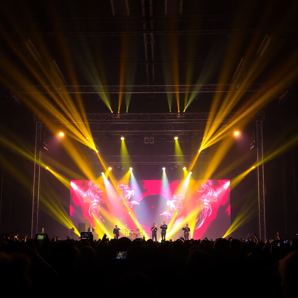 concert live music festival stage production lighting show