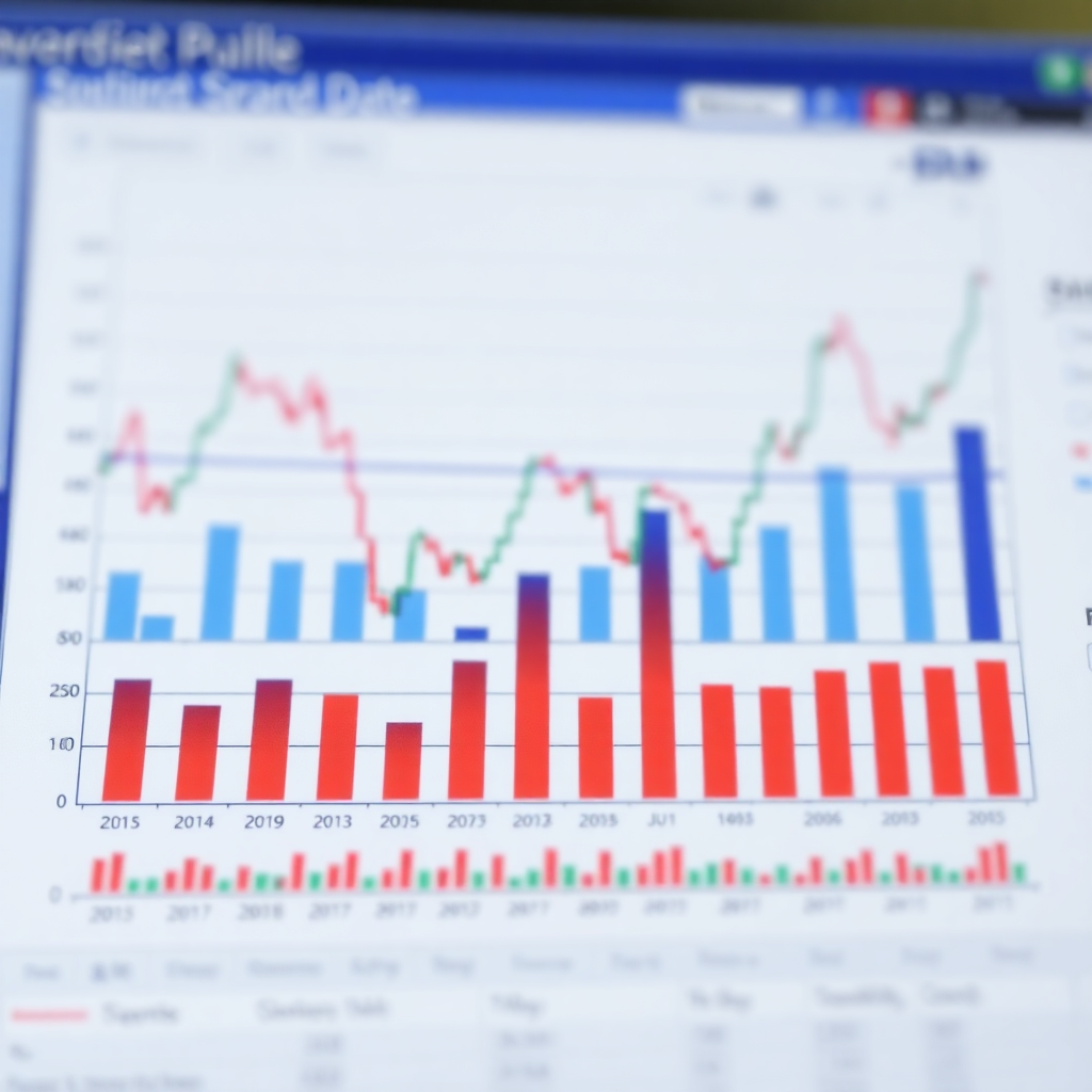 financial charts investment analysis stock market data corporate finance