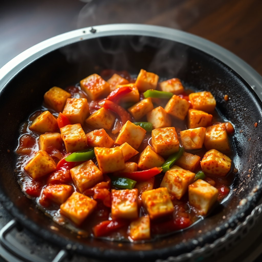 Chilli Paneer Sizzler