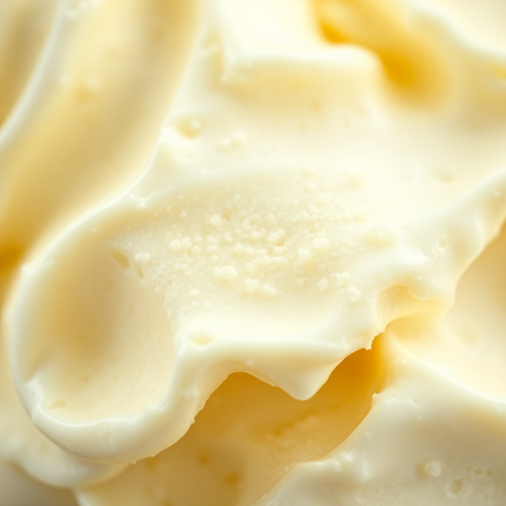 vanilla ice cream texture macro