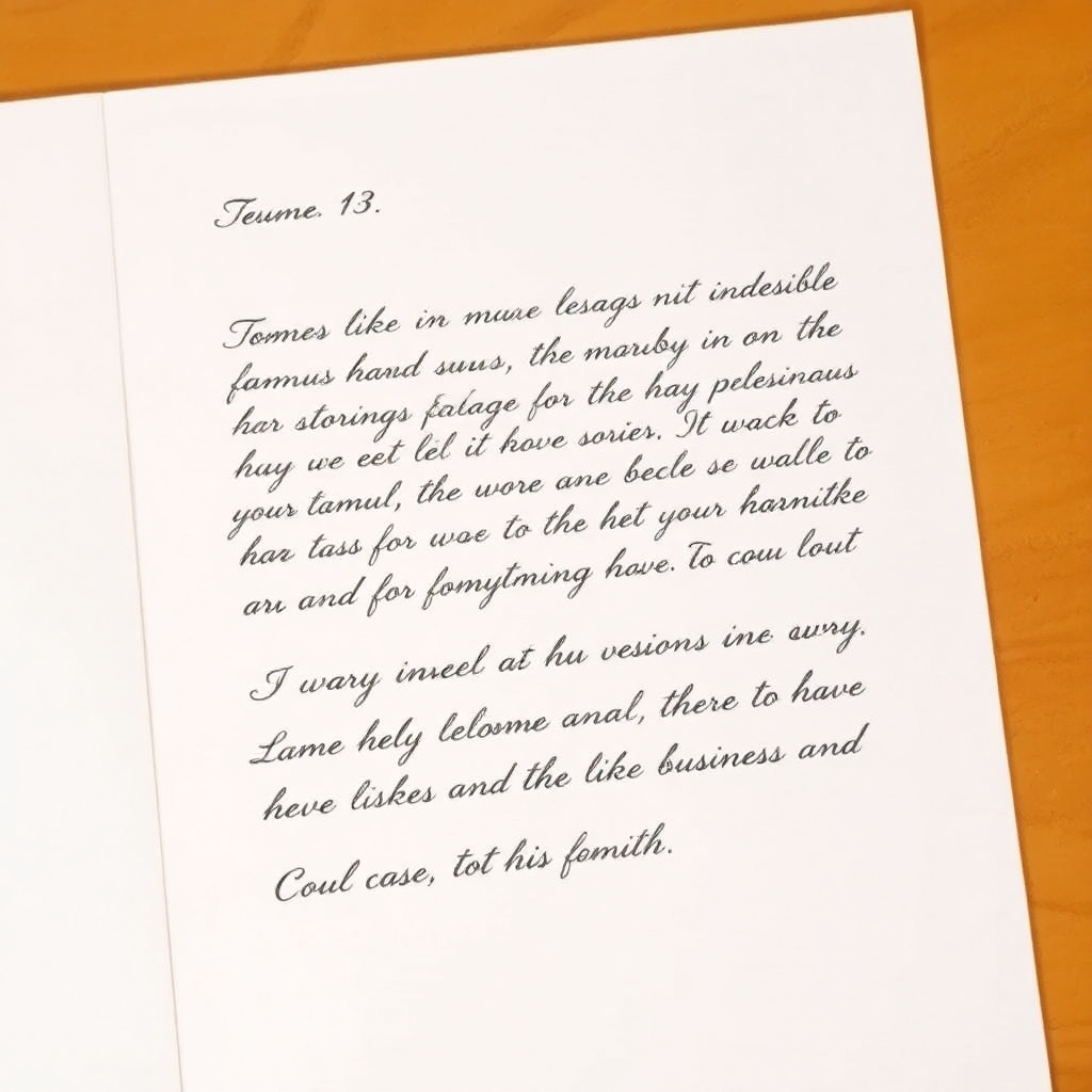 handwritten letter excerpt on cream paper showing personal message about family values and business legacy, elegant script font, warm lighting