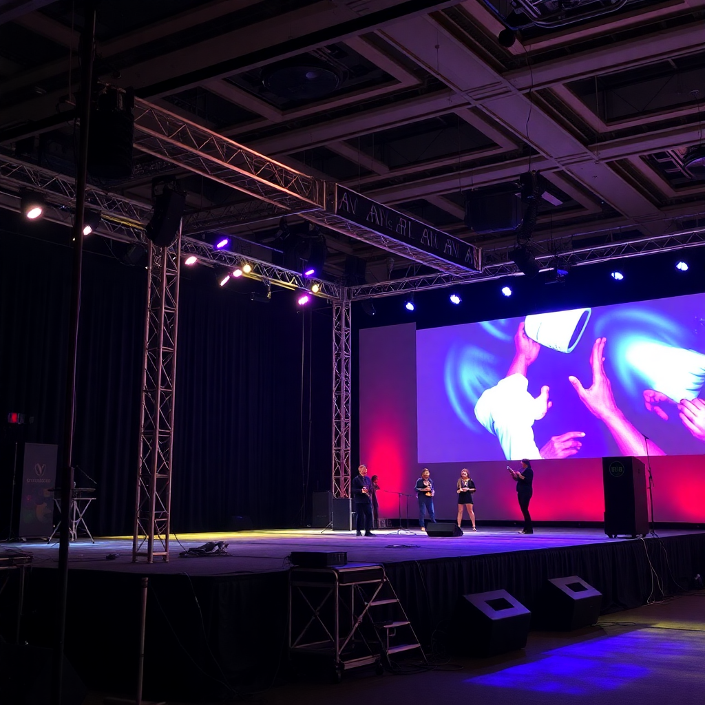 professional stage audio visual equipment