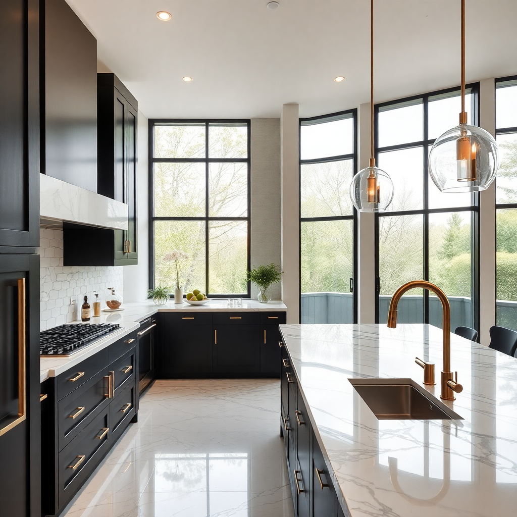 luxury modern kitchen interior