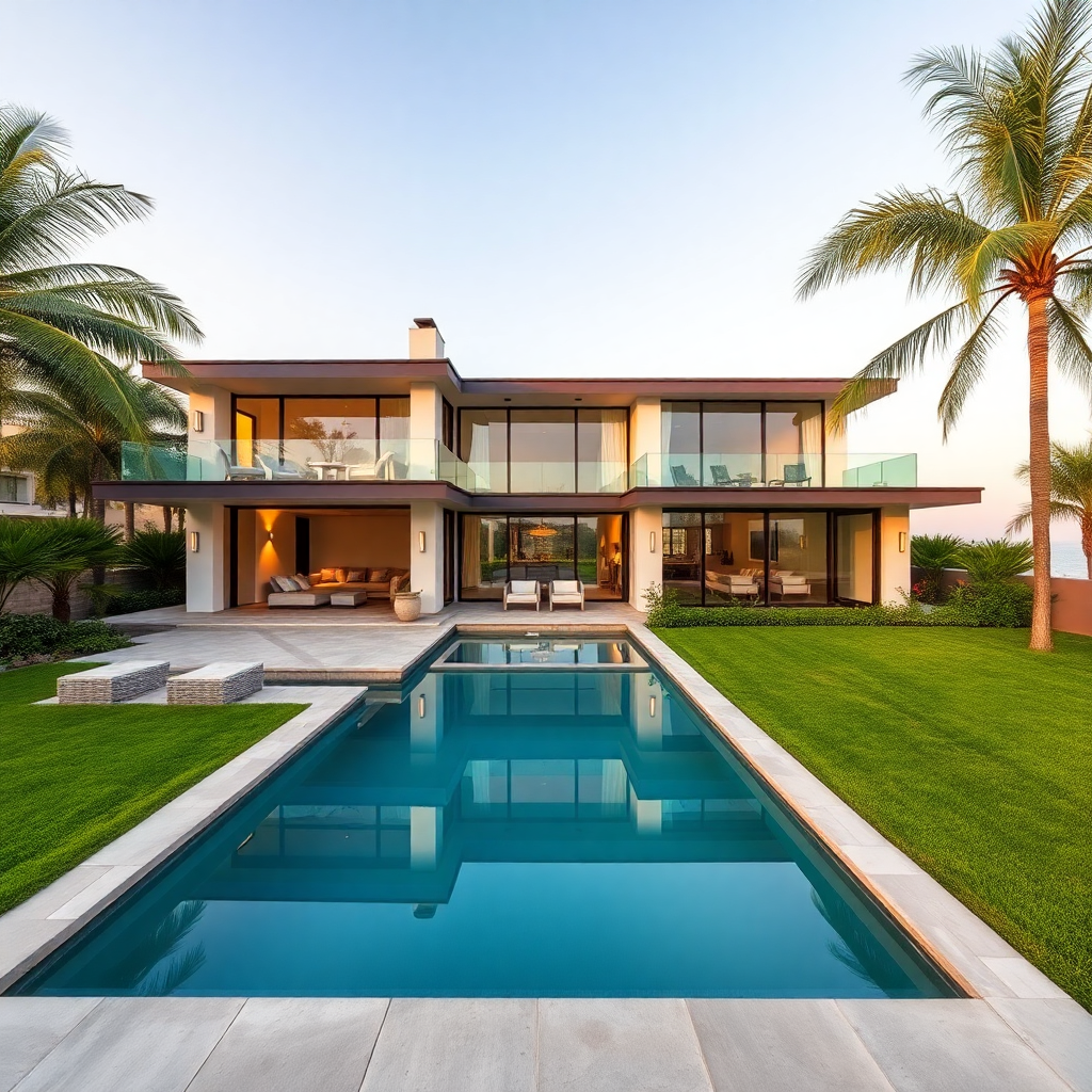luxury malibu beach house exterior