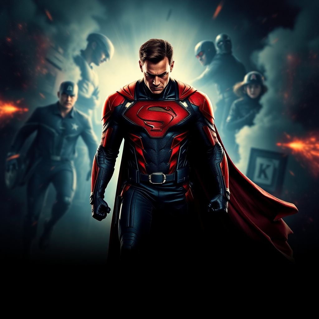 superhero cinematic action movie poster