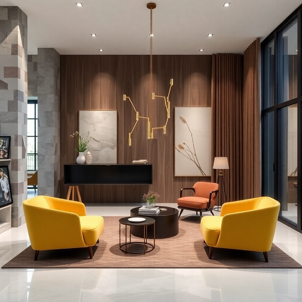 modern designer furniture collection for luxury commercial spaces