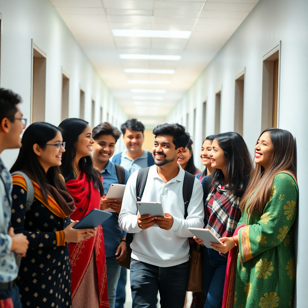 Students collaborating