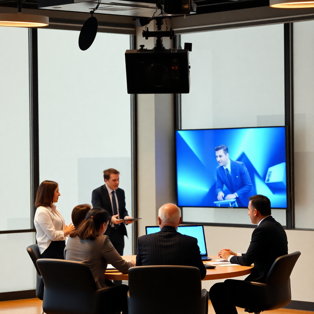 business drama television show, corporate office setting, professional environment