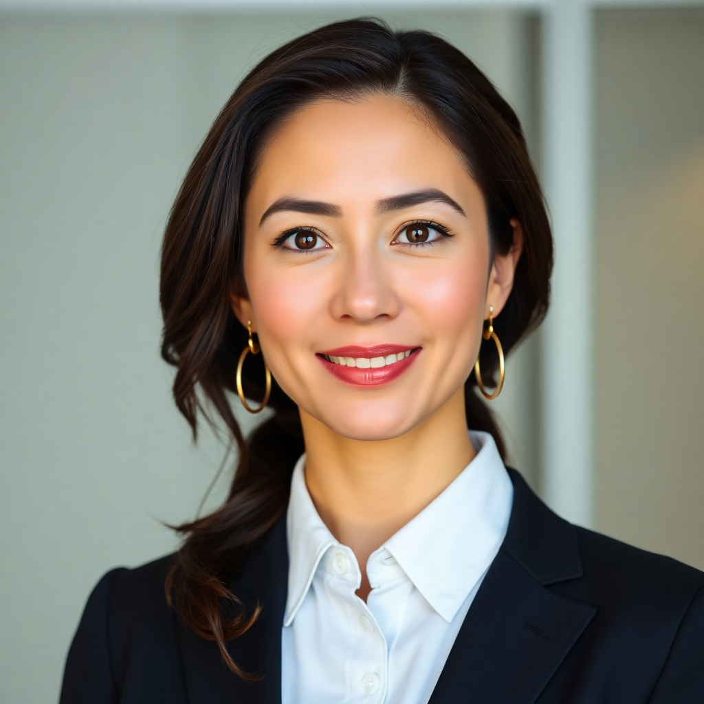 professional hotel manager portrait, confident businesswoman