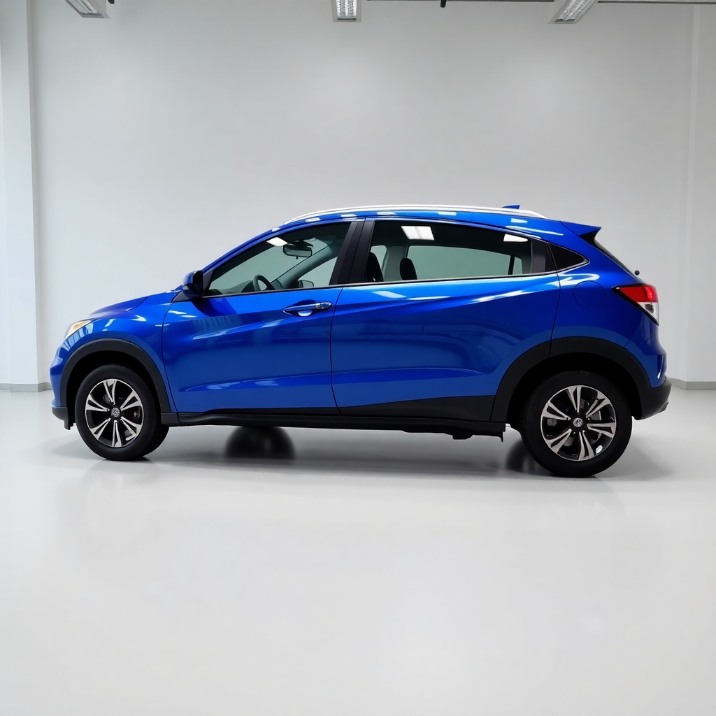 Honda HR-V SUV 2023 blue, professional car photography, showroom quality